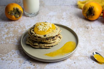 PANCAKE PROTEICI cioccolato e CACHI
