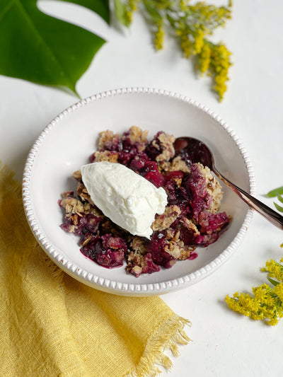 CRUMBLE PROTEICO FRAGOLE e MIRTILLI