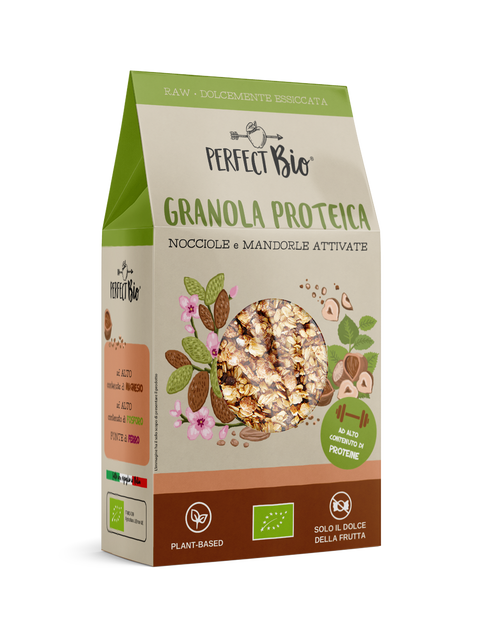 Granola Proteica Nocciole e Mandorle Attivate