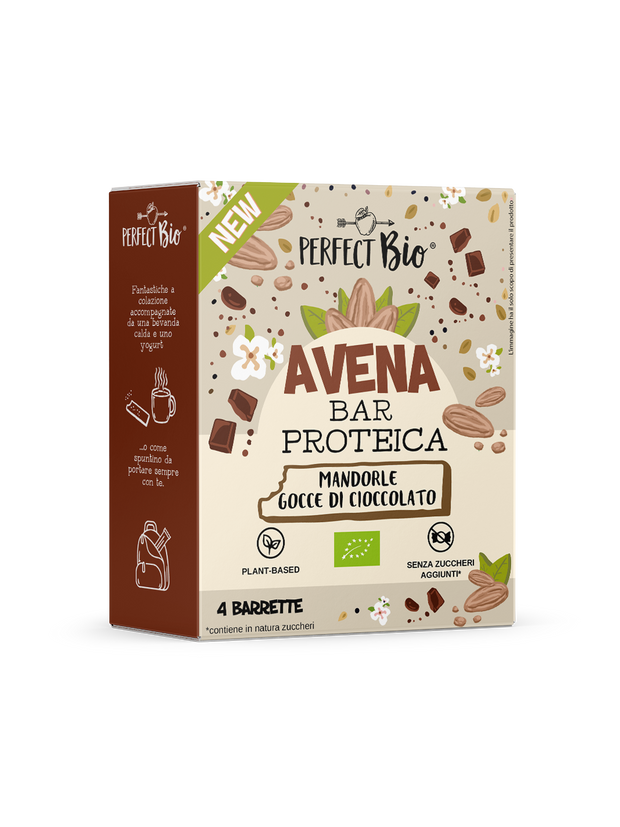 Avena Bar Mandorle Gocce di Cioccolato PROTEICA