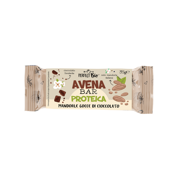 Avena Bar Mandorle Gocce di Cioccolato PROTEICA