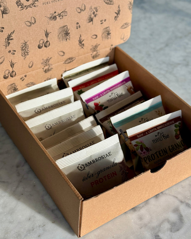 The ULTIMATE BREAKFAST DISCOVERY Box Ambrosiae & PerfectBio