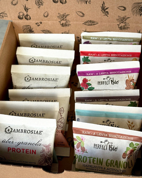 The ULTIMATE BREAKFAST DISCOVERY Box Ambrosiae & PerfectBio