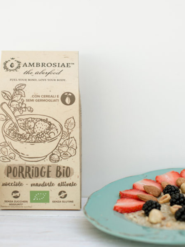 Porridge Bio Nocciole Mandorle Attivate senza glutine