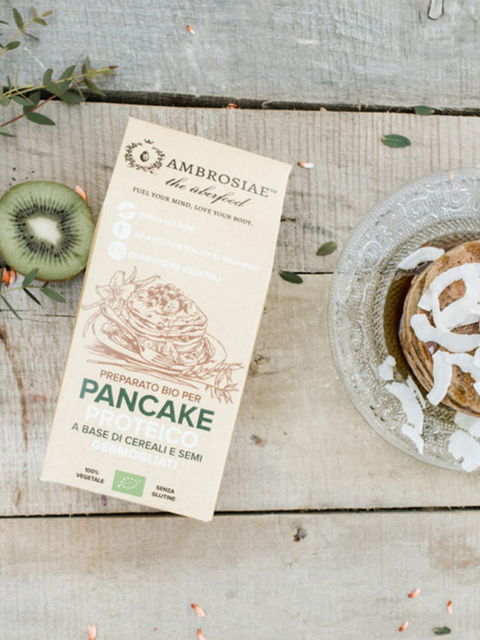 Preparato per pancake proteici ai cereali e semi germogliati