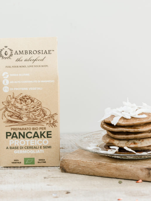 Preparato per pancake proteico e biologico - Ambrosiae