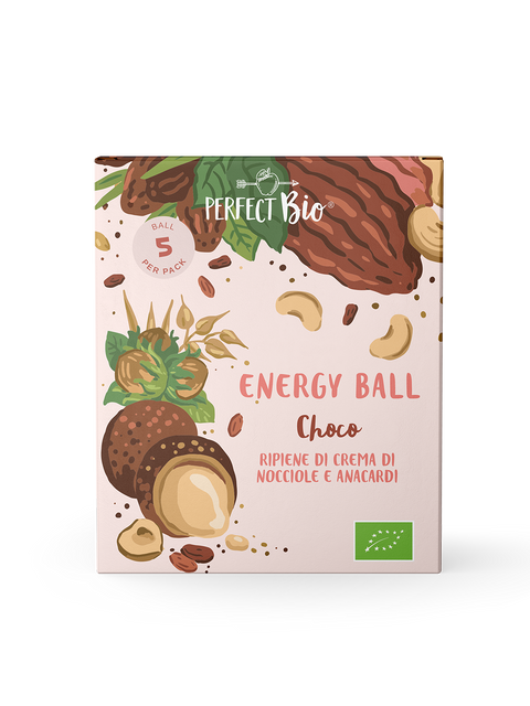 Energy Ball al cioccolato con nocciole e anacardi Perfect Bio