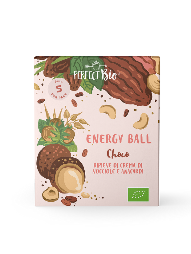 Energy Ball al cioccolato con nocciole e anacardi Perfect Bio