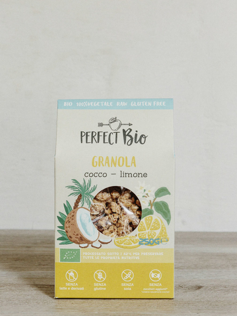 Granola biologica cocco e limone senza glutine PerfectBio